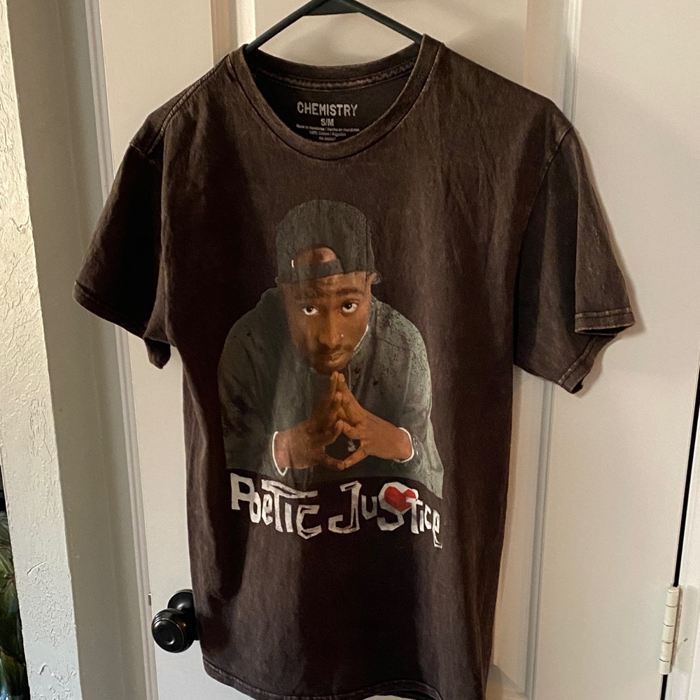 tupac poetic justice t-shirt
